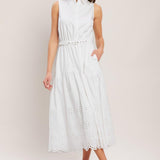 HAMPTONS SUMMER WOVEN MIDI DRESS