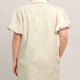 BREATHABLE WEAVE WOVEN MINI DRESS