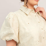 BREATHABLE WEAVE WOVEN MINI DRESS