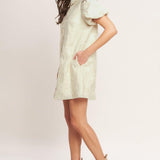 BREATHABLE WEAVE WOVEN MINI DRESS