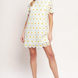 DAISIES AND DAYDREAMS WOVEN LACE MINI DRESS