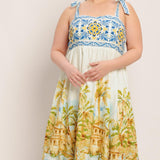 POSTCARD PERFECT WOVEN MAXI DRESS