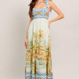 POSTCARD PERFECT WOVEN MAXI DRESS