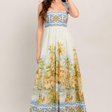 POSTCARD PERFECT WOVEN MAXI DRESS
