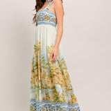 POSTCARD PERFECT WOVEN MAXI DRESS