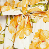 UPLIFTING PALETTE WOVEN MIDI DRESS