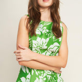 GARDEN GODDESS WOVEN MIDI DRESS