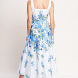 CLASSIC BLOOM DAY WOVEN MIDI DRESS