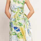 LAGOON FLOW WOVEN MIDI DRESS
