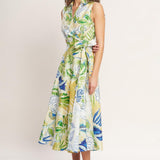 LAGOON FLOW WOVEN MIDI DRESS
