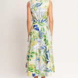 LAGOON FLOW WOVEN MIDI DRESS
