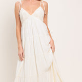 AZURE REVERIE WOVEN MAXI DRESS