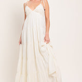 AZURE REVERIE WOVEN MAXI DRESS