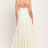 AZURE REVERIE WOVEN MAXI DRESS