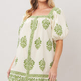 SWEET MEADOW WOVEN MINI DRESS