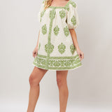 SWEET MEADOW WOVEN MINI DRESS