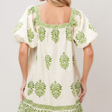 SWEET MEADOW WOVEN MINI DRESS