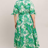 SIMPLY IN BLOOM WOVEN MIDI SHIRT DRESS