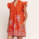 ISLAND STATE OF MIND WOVEN MINI DRESS