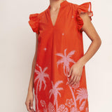 ISLAND STATE OF MIND WOVEN MINI DRESS