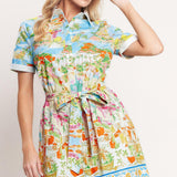 COASTAL MARKET WOVEN MINI DRESS