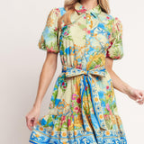 MEET ME IN PARADISE WOVEN MINI DRESS