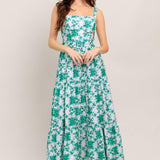 LOVE GROWS HERE WOVEN MAXI DRESS