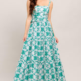 LOVE GROWS HERE WOVEN MAXI DRESS