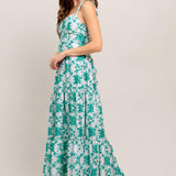 LOVE GROWS HERE WOVEN MAXI DRESS