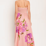 ROSE SERENADE WOVEN MAXI DRESS
