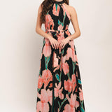 GARDEN NOIR WOVEN MAXI DRESS
