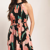 GARDEN NOIR WOVEN MAXI DRESS