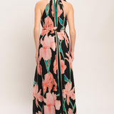 GARDEN NOIR WOVEN MAXI DRESS