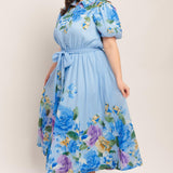 SPRINGTIME SWEETHEART WOVEN MIDI DRESS