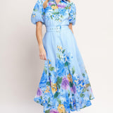 SPRINGTIME SWEETHEART WOVEN MIDI DRESS