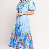 SPRINGTIME SWEETHEART WOVEN MIDI DRESS