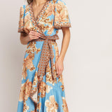 HAVANA HEAT WOVEN HI-LO MIDI DRESS