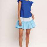 SEASIDE SWEETHEART COLOR BLOCKED MINI DRESS