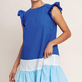 SEASIDE SWEETHEART COLOR BLOCKED MINI DRESS