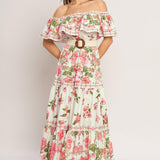 SWEET ESCAPE OFF SHOULDER MAXI DRESS