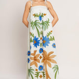 TROPIC ARTE FLOW WOVEN MAXI DRESS