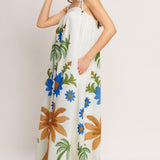 TROPIC ARTE FLOW WOVEN MAXI DRESS