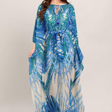 JUST LANDED IN PARADISE WOVEN KAFTAN MAXI DRESS