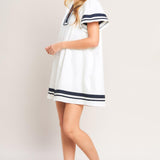 WEEKEND IN THE HAMPTONS WOVEN MINI DRESS