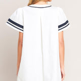 WEEKEND IN THE HAMPTONS WOVEN MINI DRESS