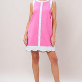 BARBIE SHIFT WOVEN MINI DRESS