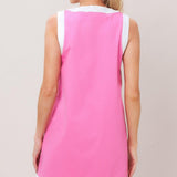 BARBIE SHIFT WOVEN MINI DRESS