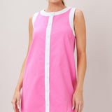 BARBIE SHIFT WOVEN MINI DRESS