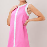 BARBIE SHIFT WOVEN MINI DRESS