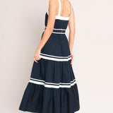 PETAL KISS WOVEN MIDI DRESS